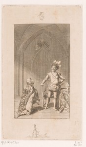 Hendrik XIII ontvangt een ridder