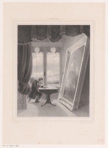 Henricus Wilhelmus Couwenberg kopieert een schilderij