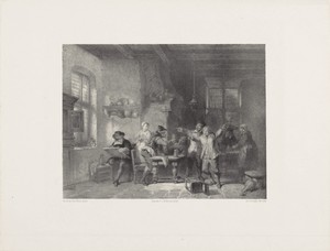 Herberg met tekenaar en boeren