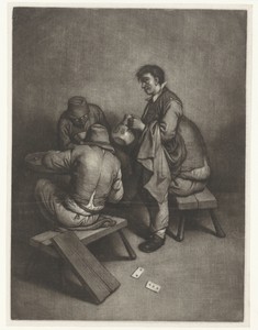 Herbergier bedient zijn klanten
