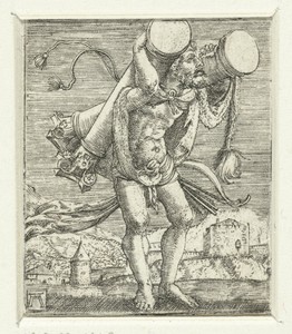 Hercules draagt de zuilen