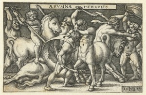 Hercules in gevecht met centaurs
