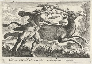 Hercules vangt de hinde van Cerynea