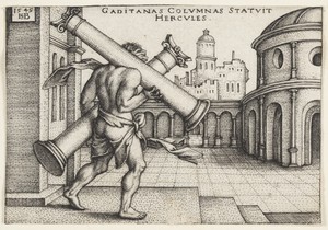 Hercules with the Pillars of Hercules