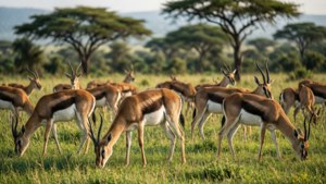 Herd Grazing Plains