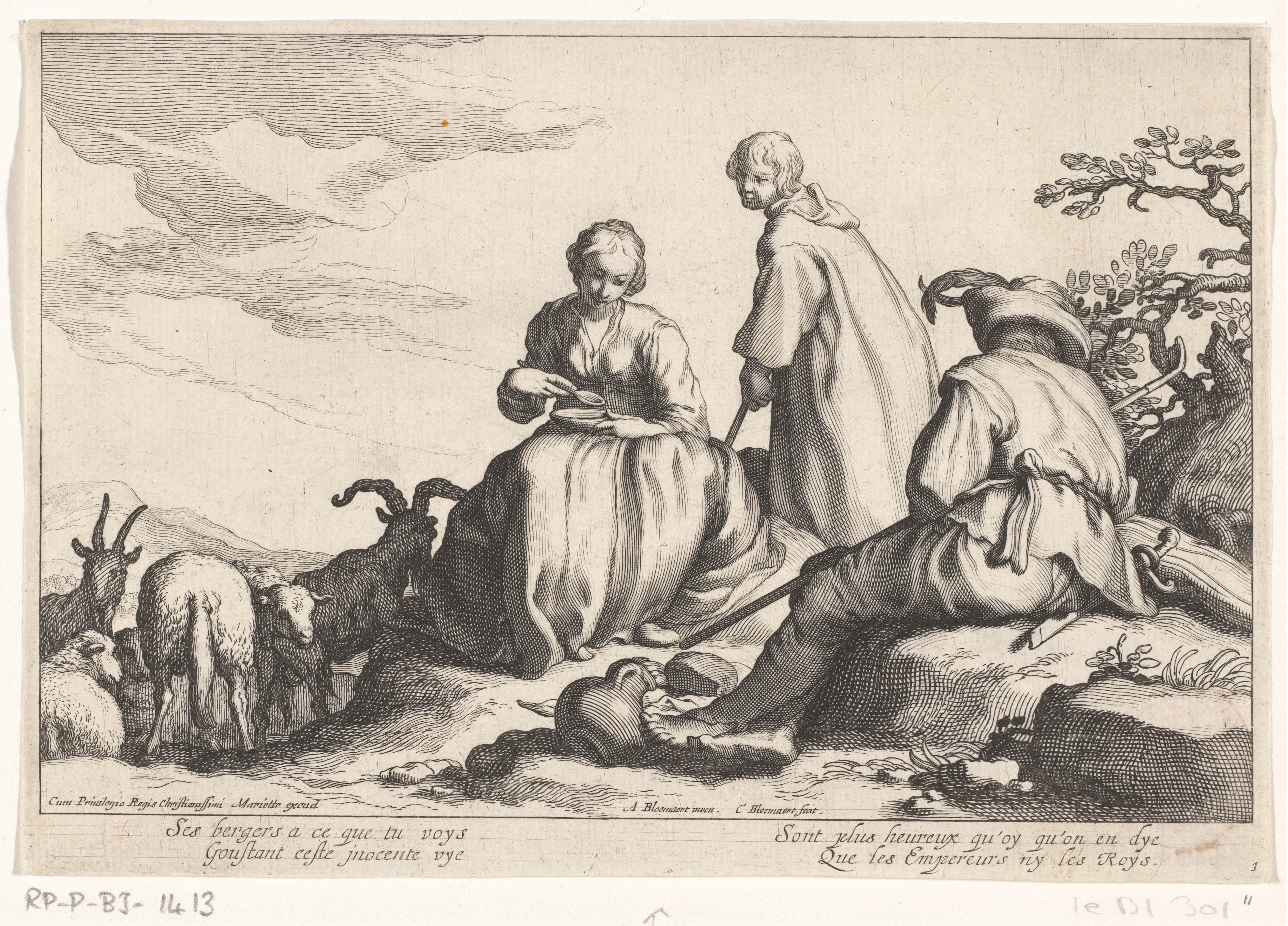 Herders by Cornelis Bloemaert (II)