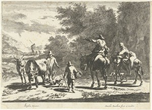 Herders en vee onderweg