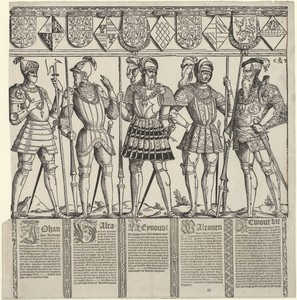 Heren van Brederode, van Zyphridus tot en met Reinout III (rechter blad)