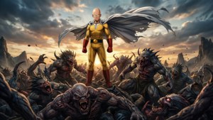 Hero Stands Victorious