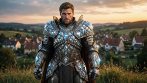 Hero with Diamond Armor
