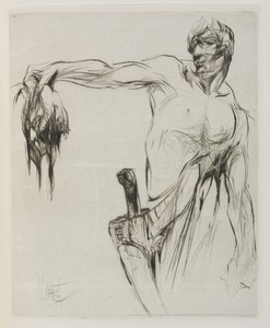 Herodias: Page 53, The head entered and mannaeus held it by the hair, at arm's length, proud from the applause