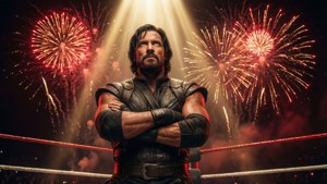 Heroic Fireworks Pose