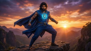 Heroic Rudra at Sunset