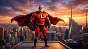 Heroic Sunset Pose