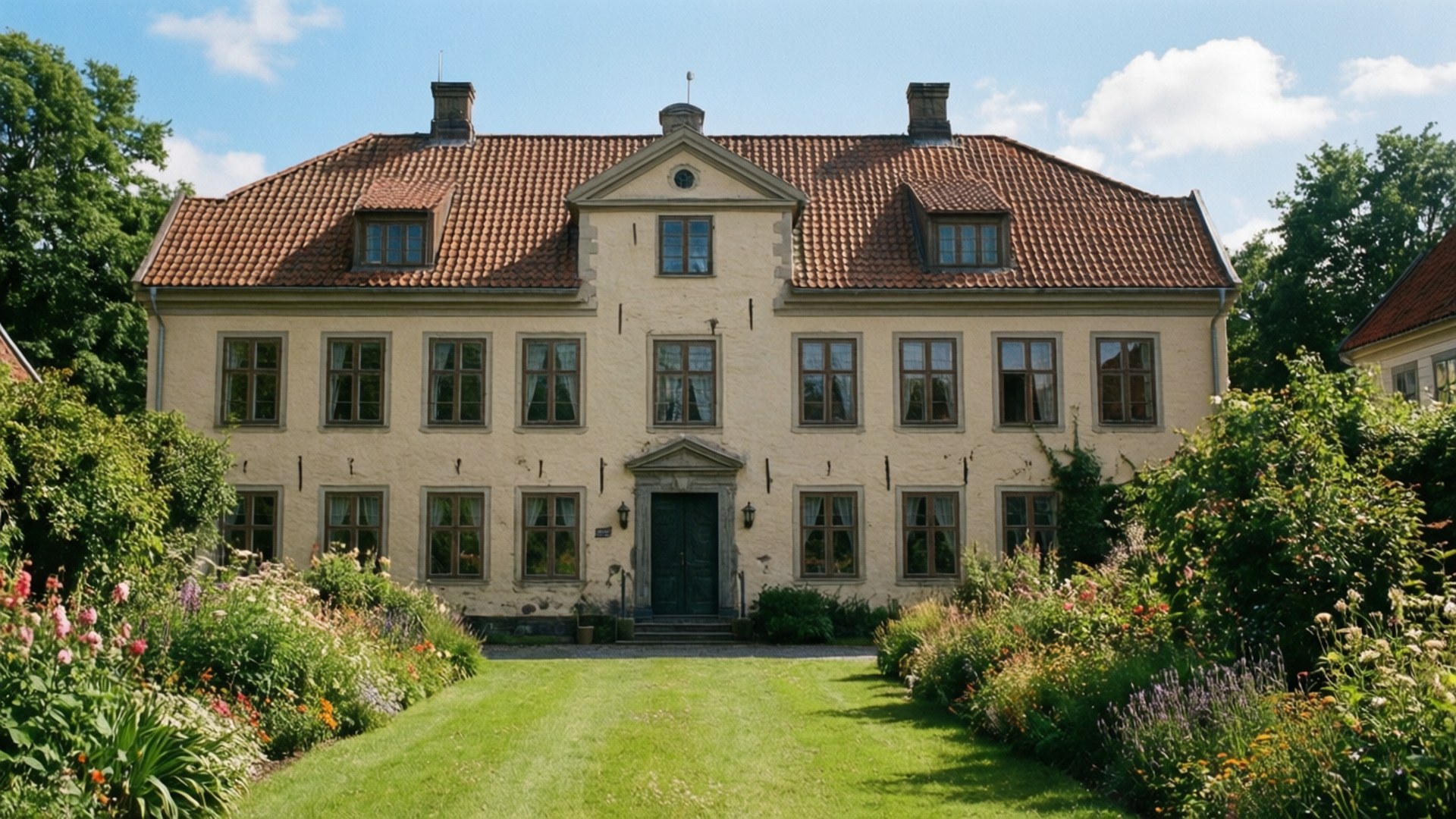 Herregård Manor Summer by Wallpapers.art Studio