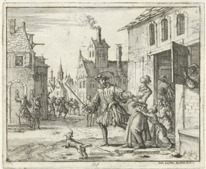 Hervormden te Zurich uit hun huizen getrokken, 1637