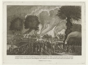 Het afbranden van de zoutketen te Arnemuiden, 7 juli 1802