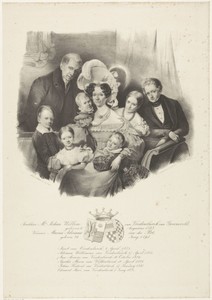 Het gezin va Johan Willem van Vredenburch van Groeneveld en zijn vrouw Maria Adriana van der Pot