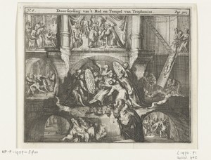 Het hol en de tempel van Trophonius
