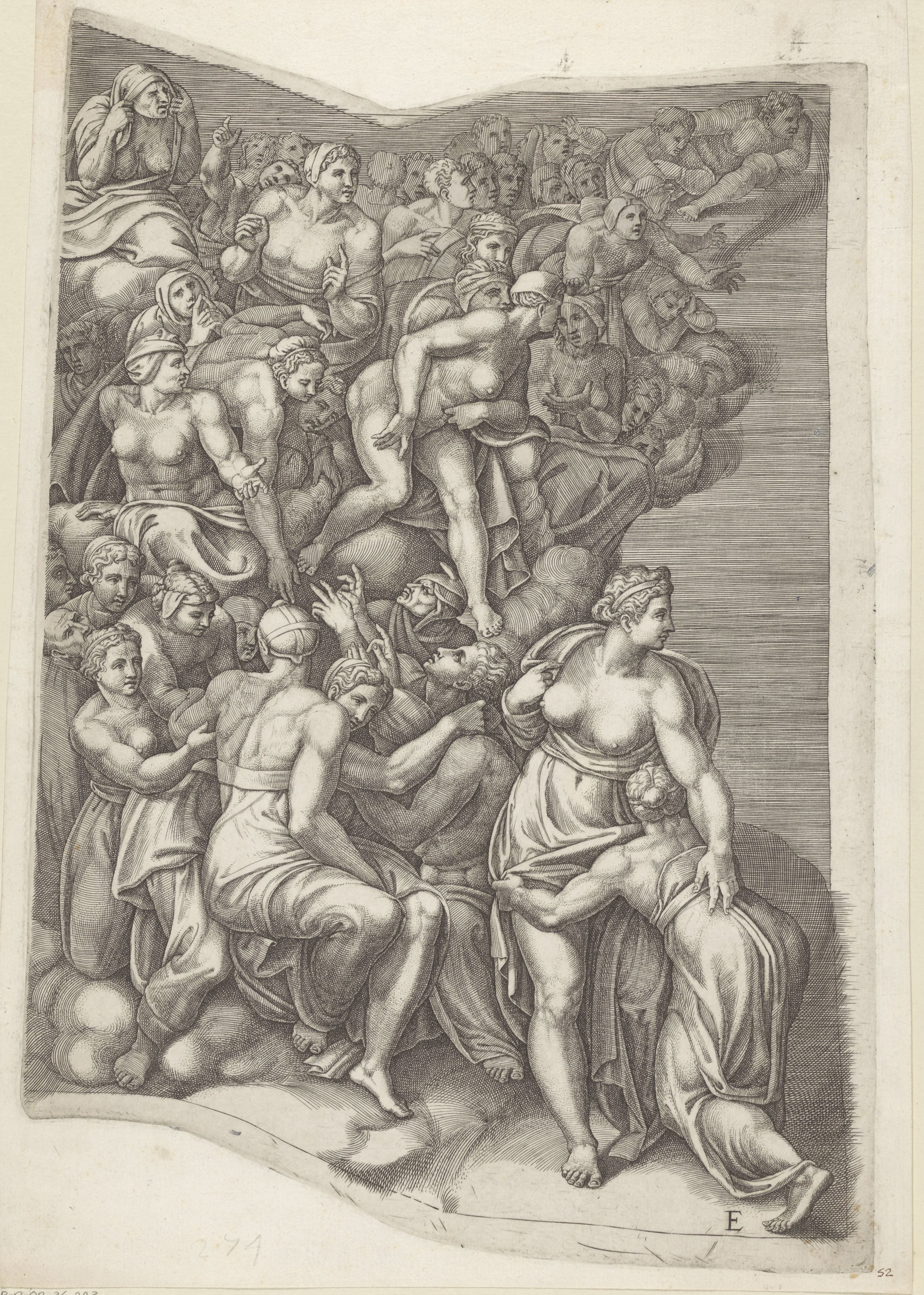 Het laatste oordeel, blad E by Giorgio Ghisi