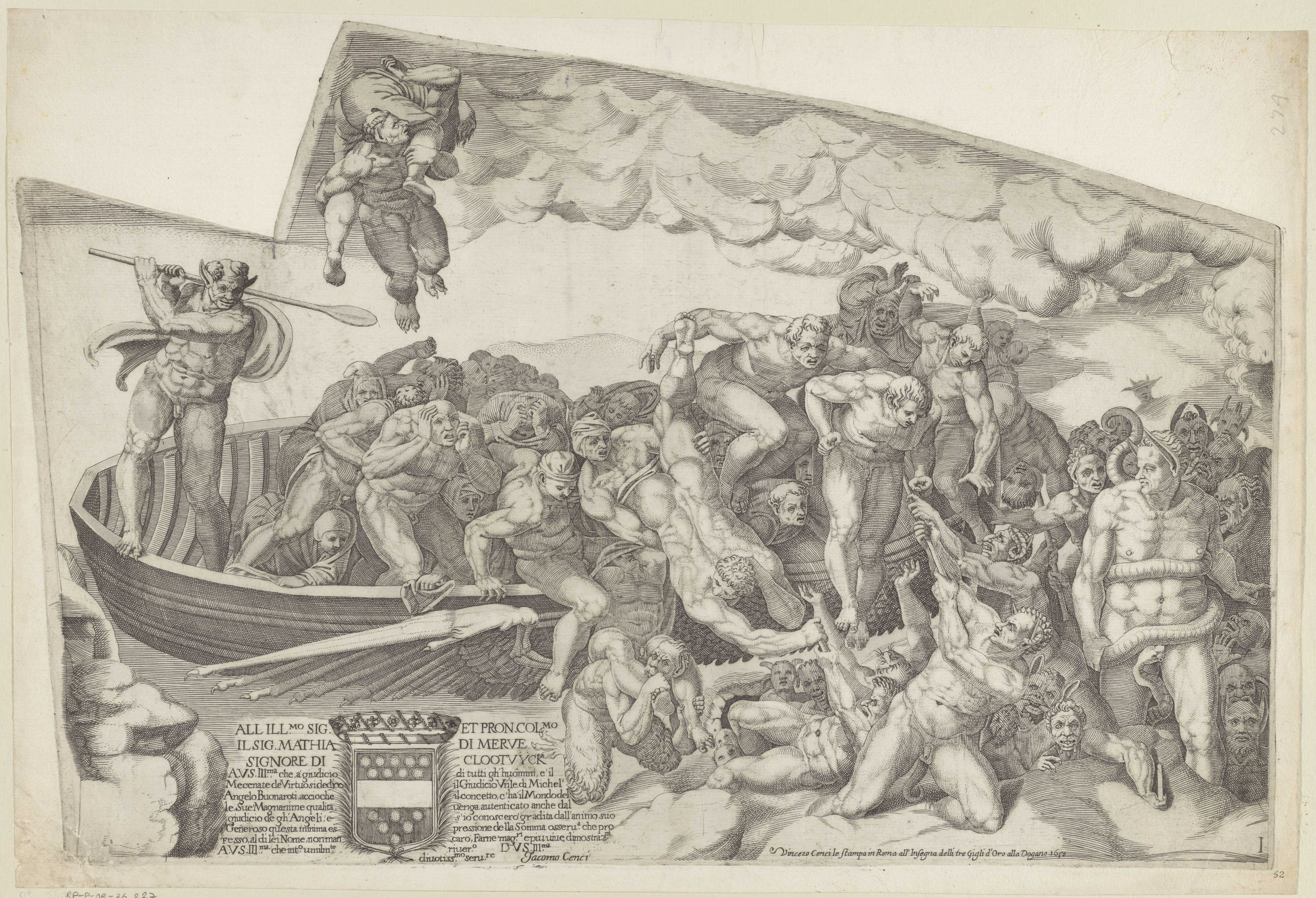 Het laatste oordeel, blad I by Giorgio Ghisi