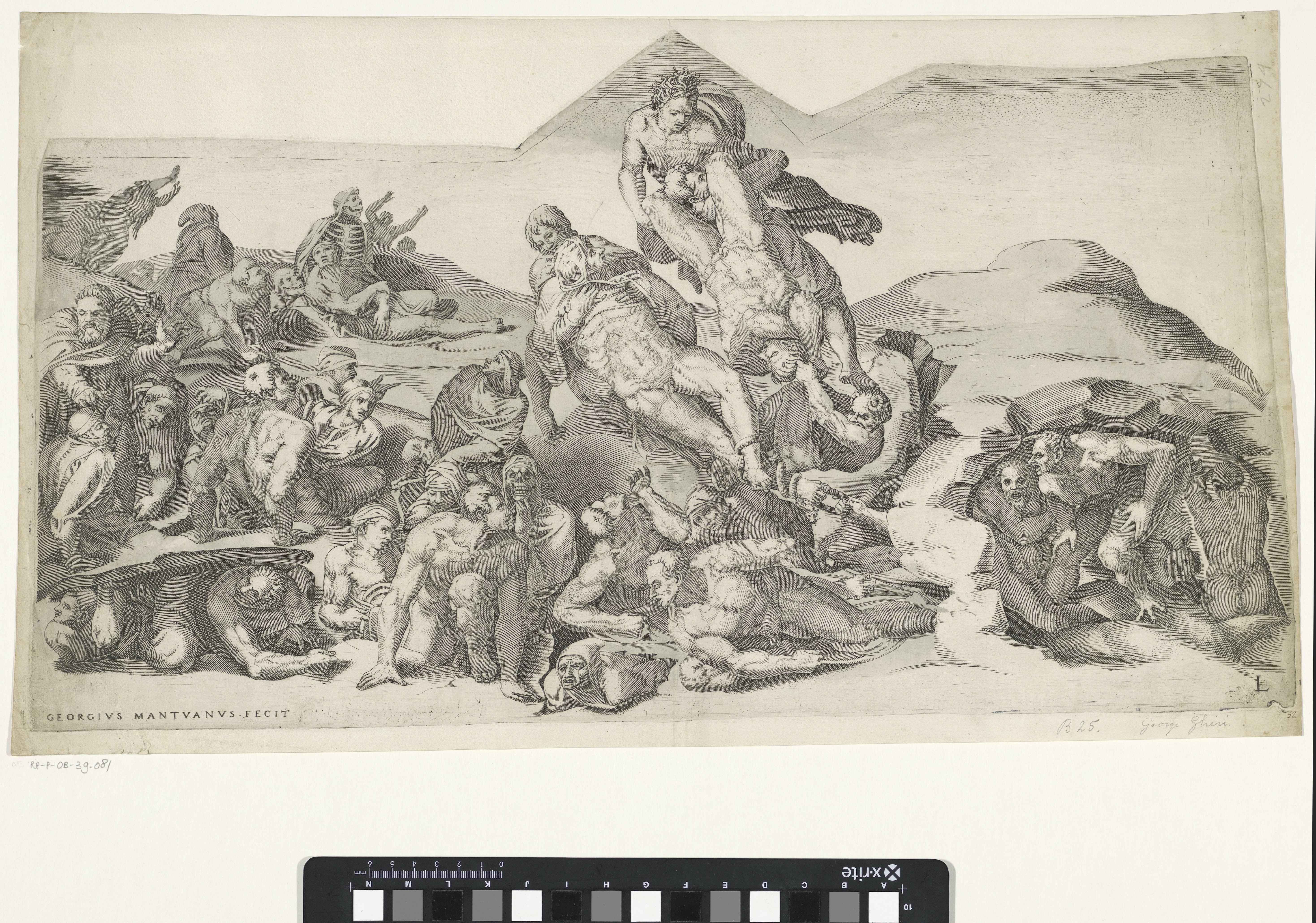 Het laatste oordeel, blad L by Giorgio Ghisi