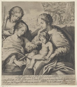 Het mystieke huwelijk van de heilige Catharina