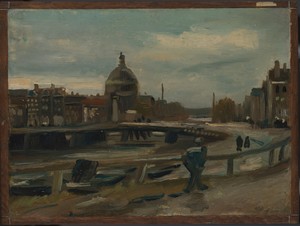 Het Singel bij de Lutherse Kerk te Amsterdam