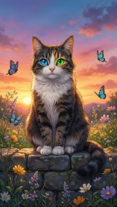 Heterochromia Cat