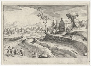 Heuvellandschap met een kapel