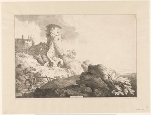Heuvellandschap met toren