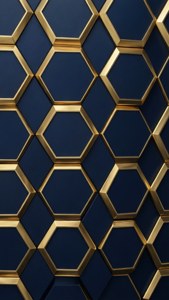 Hexagon Gold Tiles