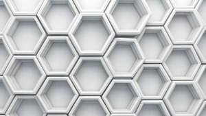 Hexagon Honeycomb White