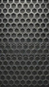 Hexagonal Silver Mesh