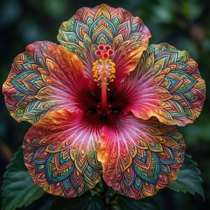 Hibiscus Mandala Art