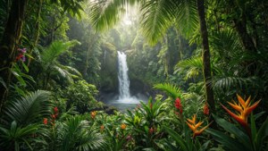 Hidden Jungle Waterfall