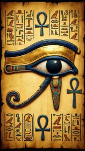 Hieroglyphic Scroll Eye