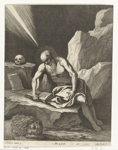 Hieronymus in een grot