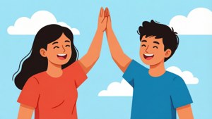 High-Five Friends Clipart