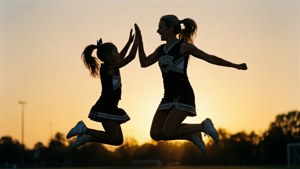 High Five Silhouette Cheer