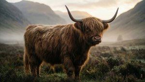Highland Cow in the Glen