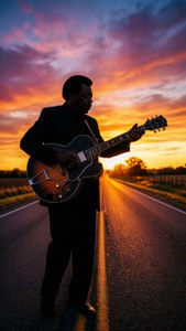 Highway Sunset Silhouette