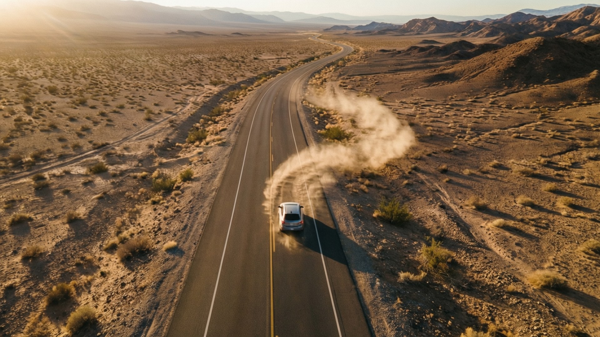 Highway Through Nowhere by Wallpapers.art Studio