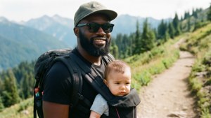 Hiking Dad with Baby