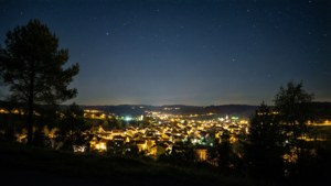 Hill Town Night Lights Outlook