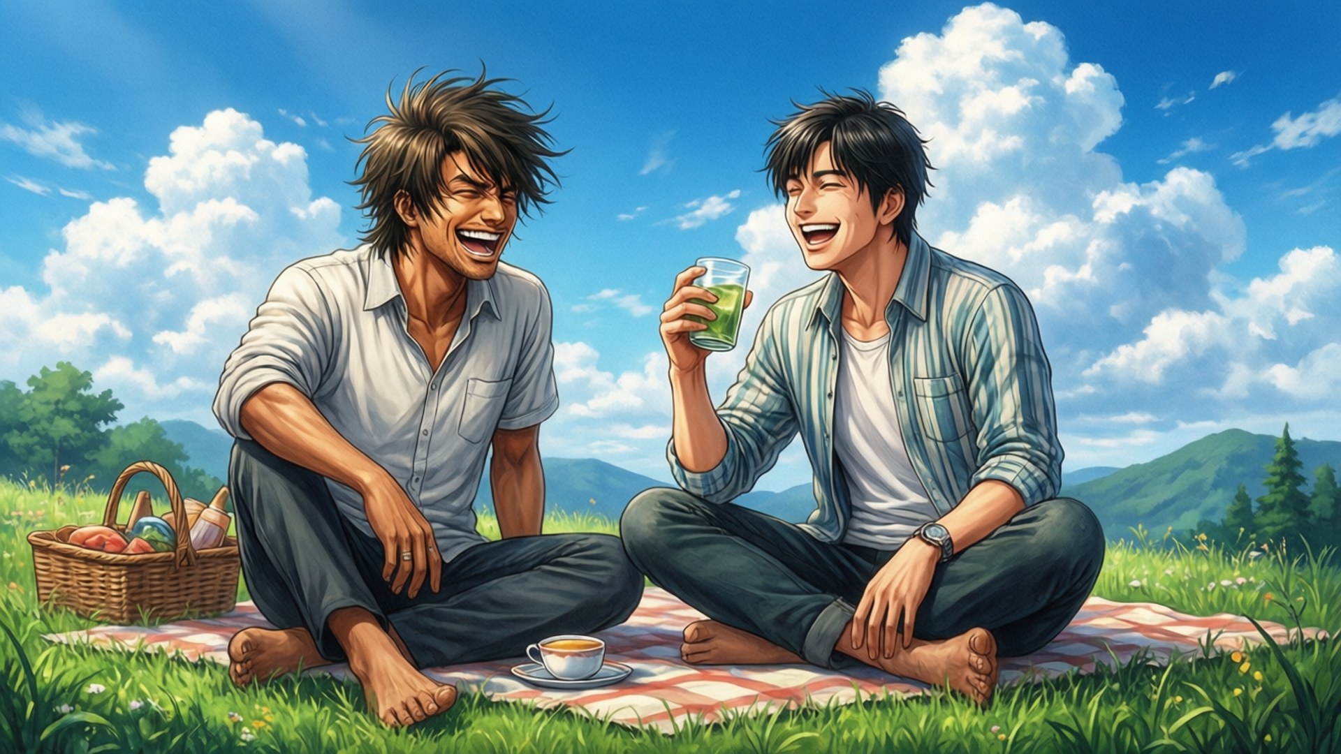 Hilltop Laughter by Wallpapers.art Studio