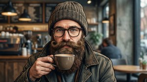 Hipster Beard Coffee