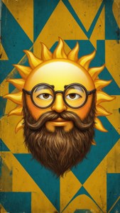 Hipster Sun Emoji