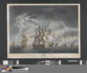 His Majesty's Ship Glatton Attacking a French Squadron