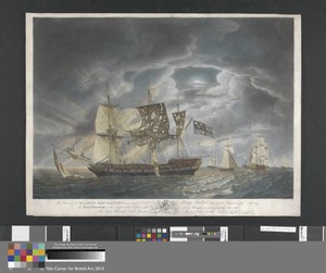 His Majesty's Ship Glatton Shewing her Situation